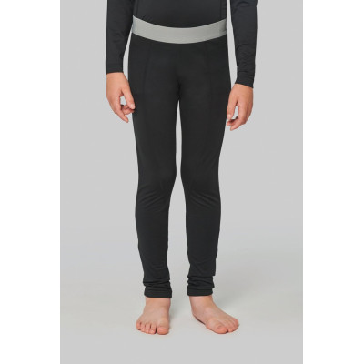 Calças justas de segunda pele para criança